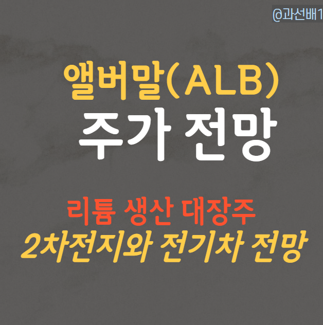  앨버말 주가 전망 - 1분기 실적 발표 전 꼭 체크