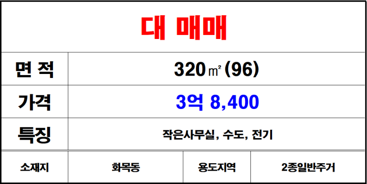  화목동 위치한 칠산 토지 매매