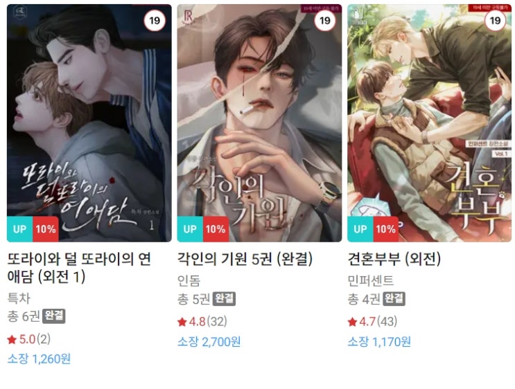 BL소설 신간) 24년 4월 14일 신간