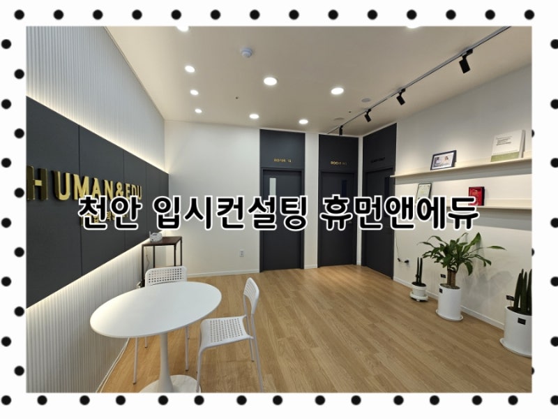 천안입시컨설팅 휴먼앤에듀대학교 입시전략연구소 상담 후기!
