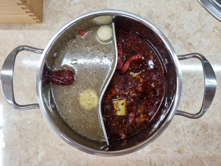  건대훠궈무한리필 명봉마라훠궈 1인 냄비로 위생적이에요