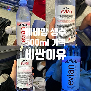에비앙 생수 500ml 가격 비싼이유 물 맛 후기