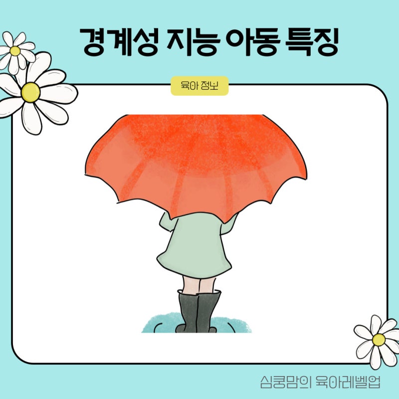 경계성 지능장애 아동 특징 치료방법