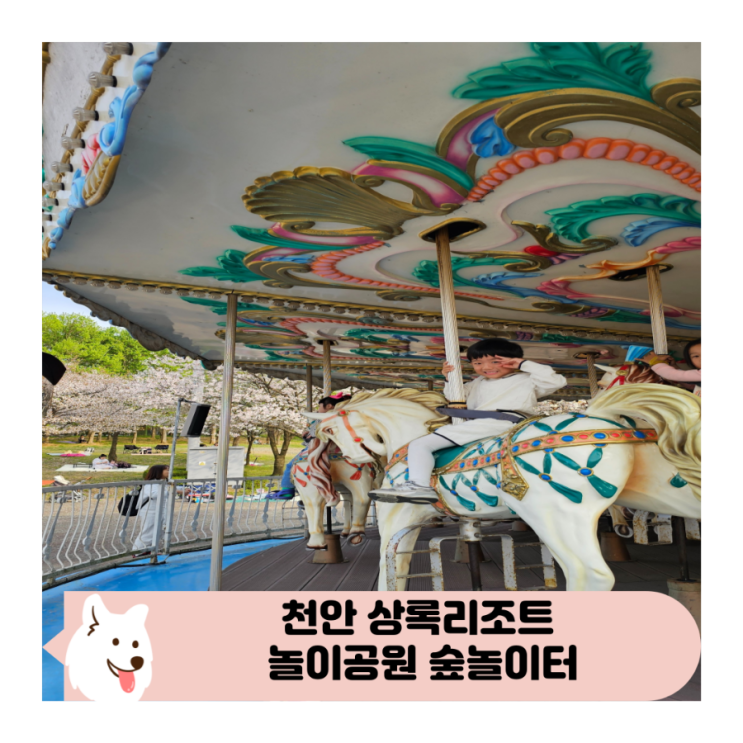  천안 상록 리조트 벚꽃 놀이공원 숲 놀이터까지
