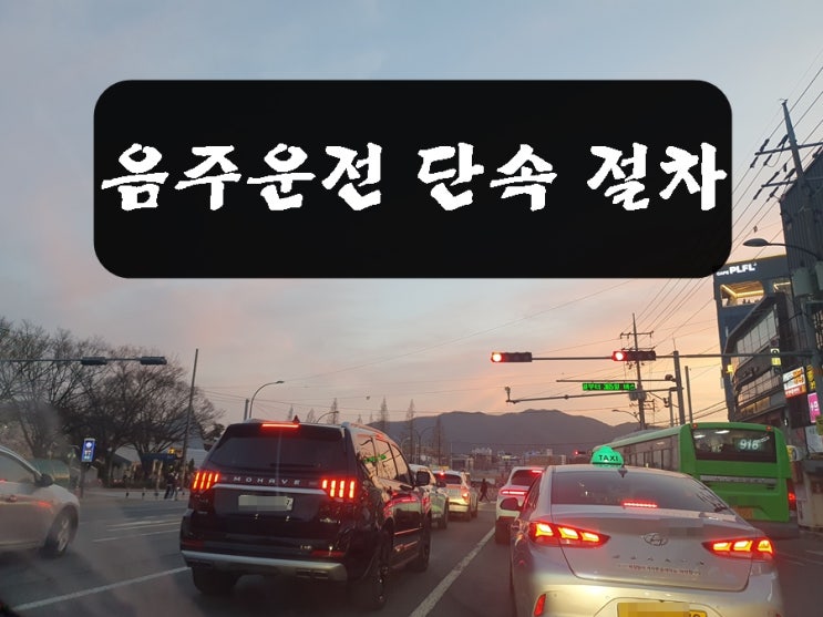  음주운전 단속 후 절차 및 벌금 면허취소 등에 대해