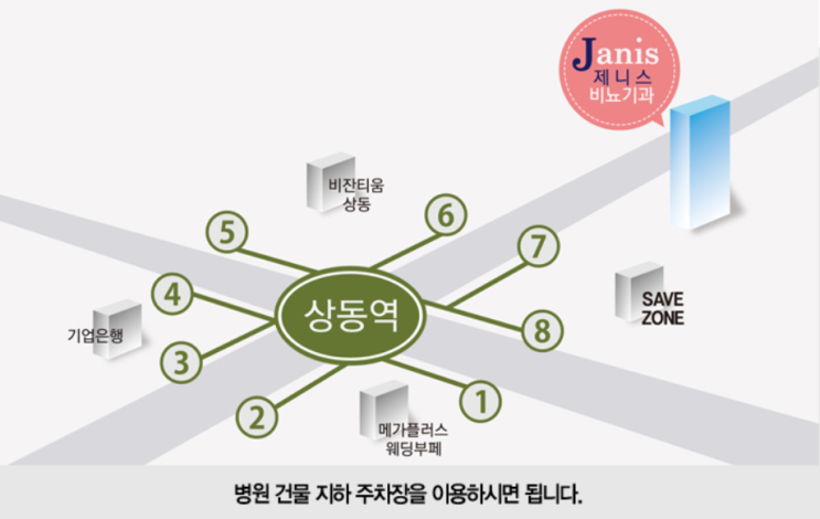  부천 상동역 제니스 비뇨기과 오시는 길