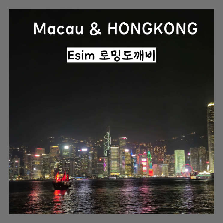  홍콩 마카오 ESIM 로밍도깨비 이심 구입 및 실명인증 등록