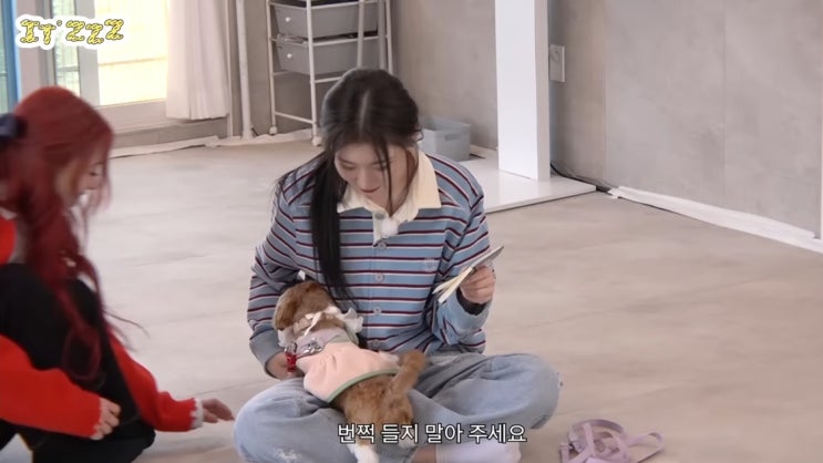  있지 채령 20대 여자 캐주얼 패션 유튜브 IT'ZZZ EP9 노앙 스트라이프 럭비 셔츠 추천