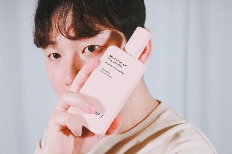  잘생김의 비결! 무슈제이 남자 밀크 톤업 올인원 크림 추천 (바디미백)