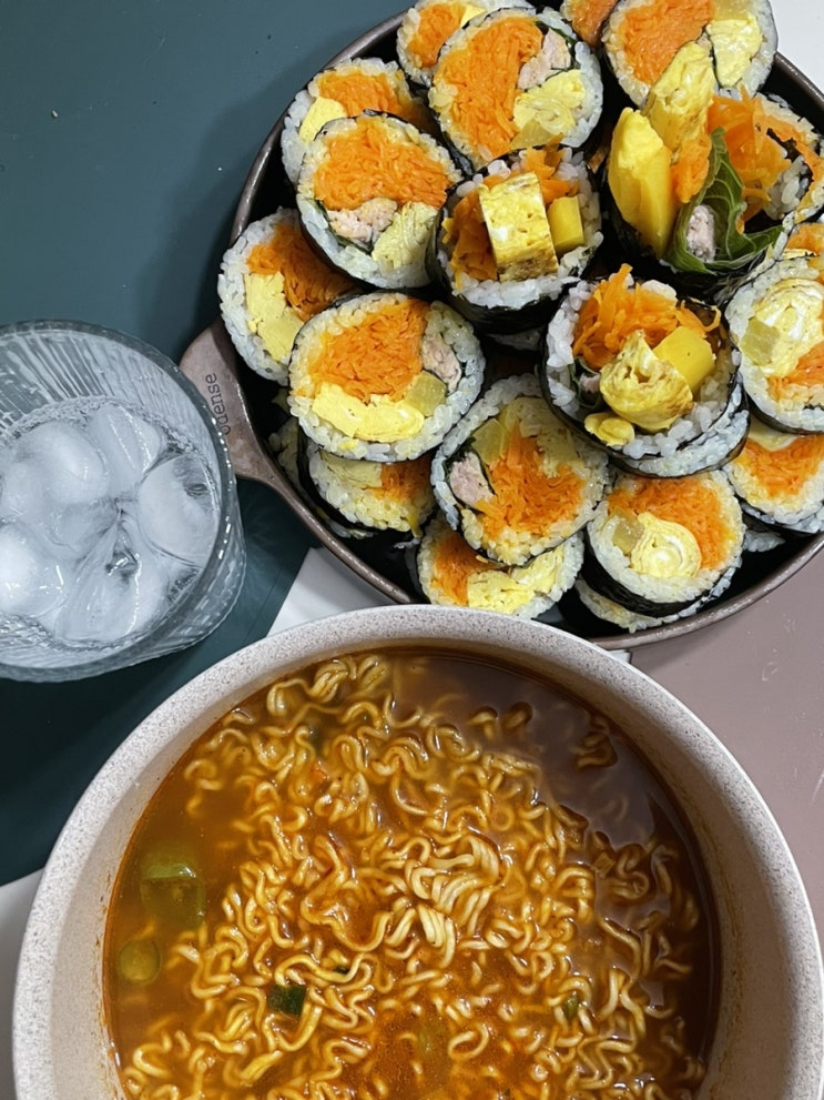  간단한 당근 김밥 만들기