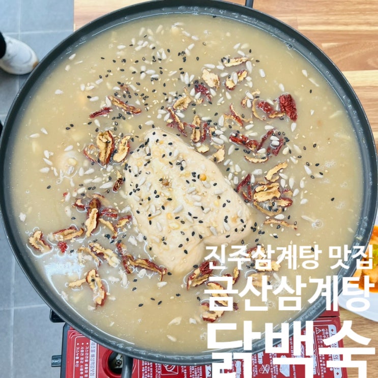  진주삼계탕 맛집 누룽지참옻닭백숙이 맛있는 금산삼계탕