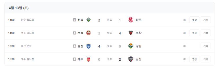 2024 하나은행 K리그 7R 리뷰