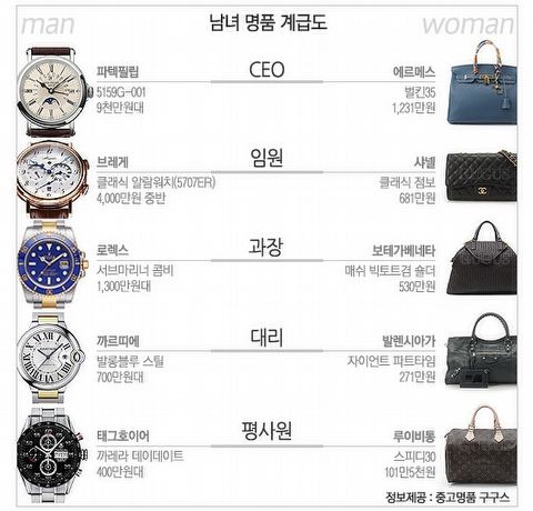  명품 계급도