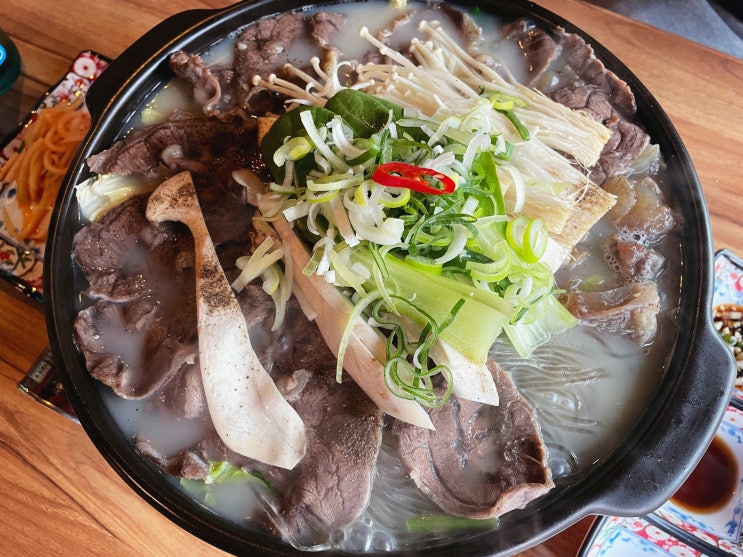  경기도 이천 창전동 맛집 수육 전골이 맛있는 술집 레카