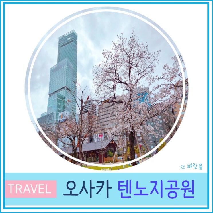 일본 오사카 여행 벚꽃 아이와 산책하기 좋은 곳 추천 텐노지 공원
