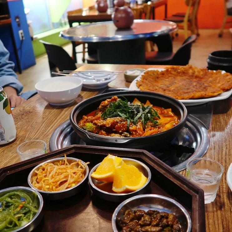 풍암동 술집 안주 맛집 나풍암동 포차 닭목도리탕 김치전