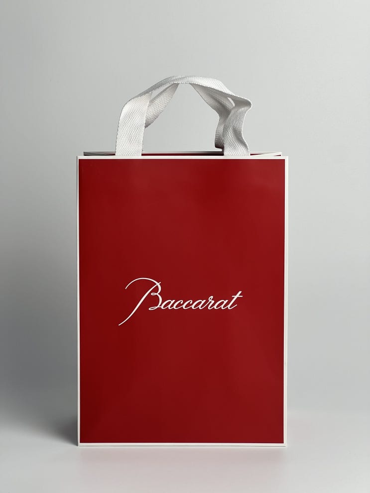  바카라 쇼핑백 Baccarat bag, 지속가능한 소비, 쇼핑백, 제작, 친환경, 브랜드 패키지, FSC