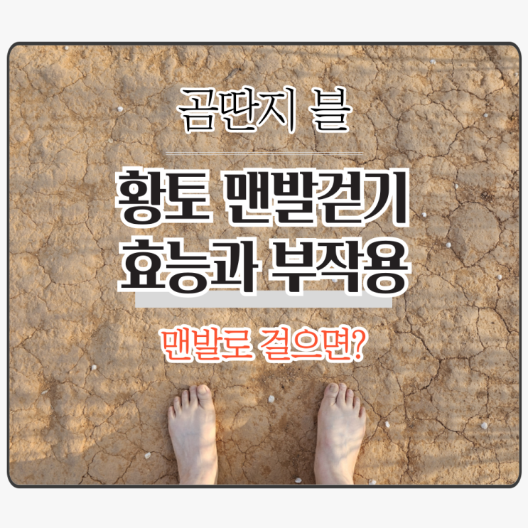  황토 맨발걷기 효능과 부작용은? 왜 좋은걸까?