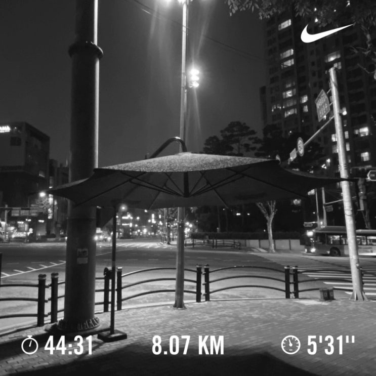  러닝로그_240415 오랜만에 밤러닝