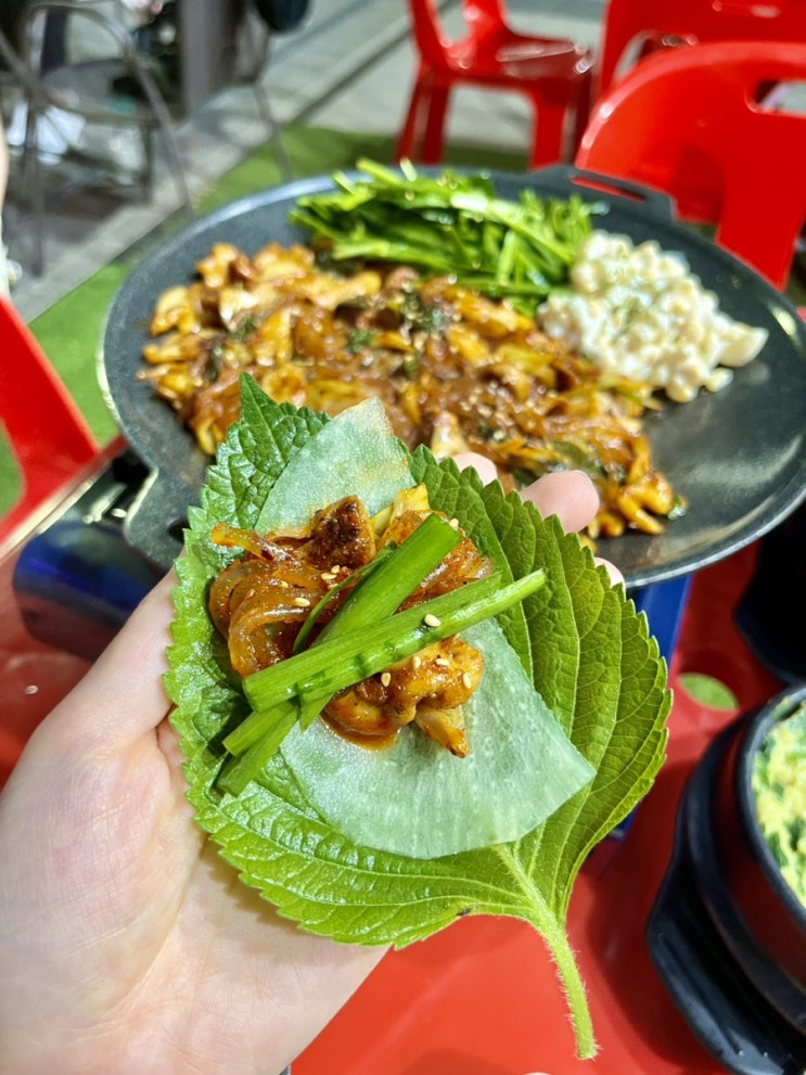  [갈매] 곱분이곱창 갈매점 | 철판야채곱창 | 시원한 야외석에서 한잔 | 후식으로 고망고
