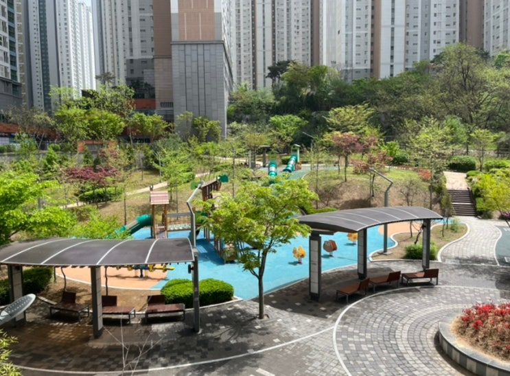  기흥역 ak몰 주변 산책하기 좋은 공원 도담도담 어린이공원, 자가발전 입식사이클 타봤어요