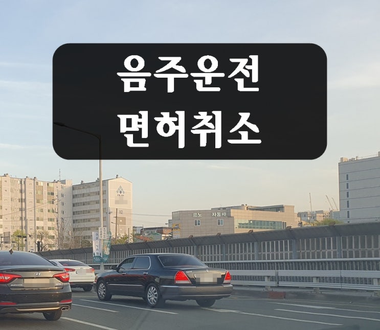  음주운전 면허취소 2회 과거전력이 있다면