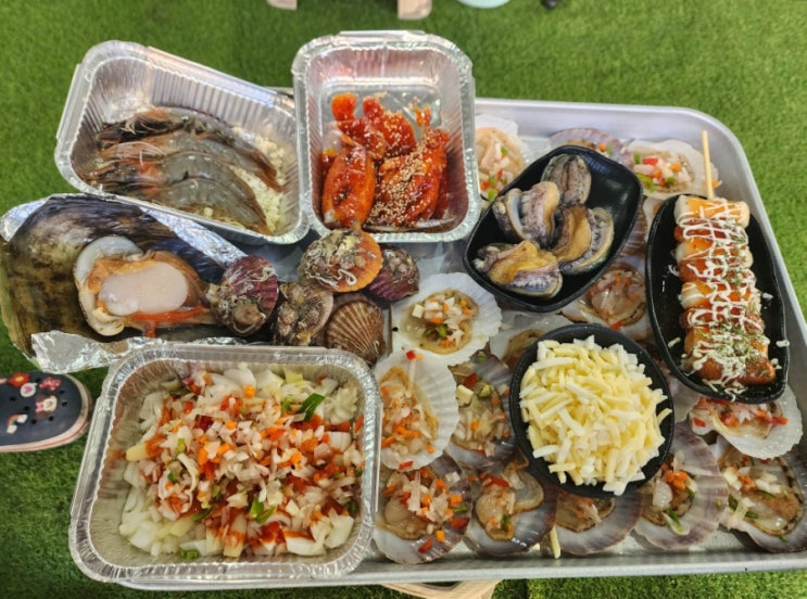  부산지사동 자갈마당 조개구이