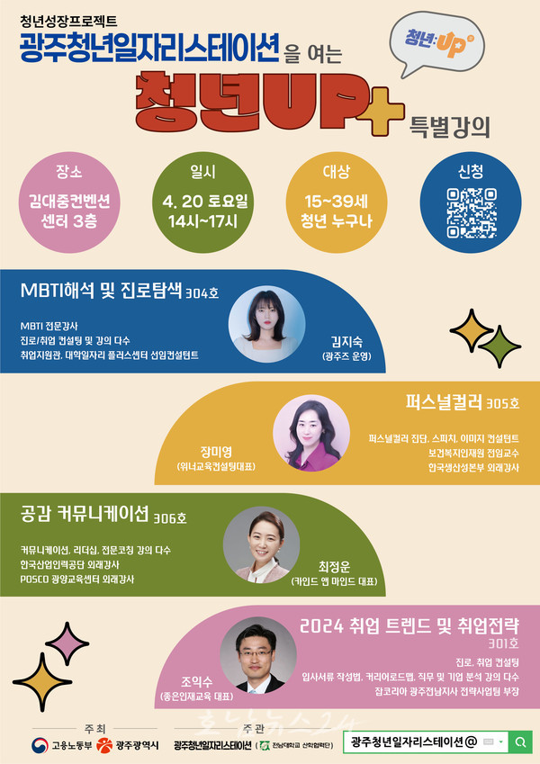  구직 어려움 겪는 청년들 취업 전략 설계한다..광주시 청년 취업전략 설계 청년 업(UP)+ 특강