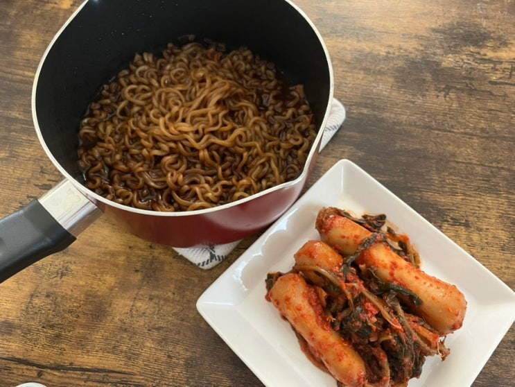  괌 집밥일기 11 - 짜파게티 + 총각김치 / 돼지갈비찜 미국마트 돼지고기 부위 추천