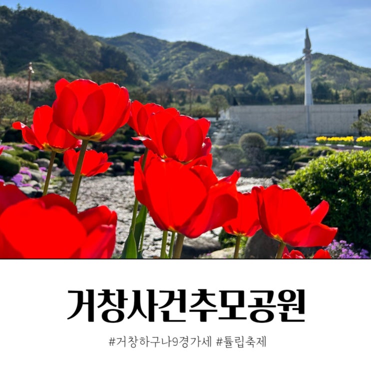  거창 가볼만한곳 거창사건추모공원 튤립 축제 대표관광지 선정