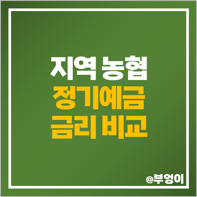 지역 농협 정기예금 금리 비교 단기 6개월 예금 특판 추천 지역 농협 정기예금 금리 비교 단기 6개월 예금 특판 추천