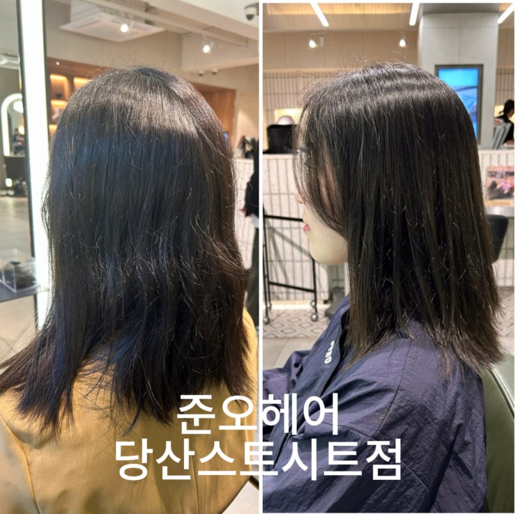  준오헤어 당산스트리트점 태조디자이너 뿌리매직, 앞머리펌 맞춤케어 당산역 미용실 솔직후기