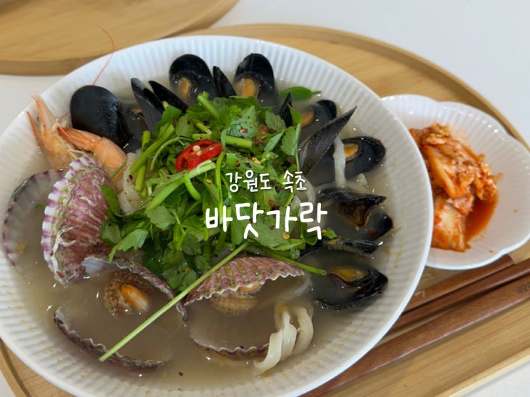  [강원도 속초] 영랑호, 등대해변 인근 애견동반 식당 칼국수 맛집 '바닷가락'