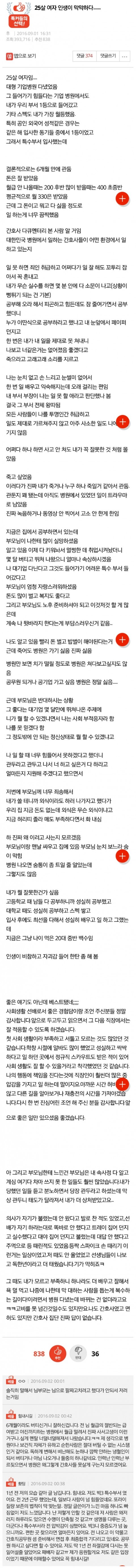 25살 여자 인생