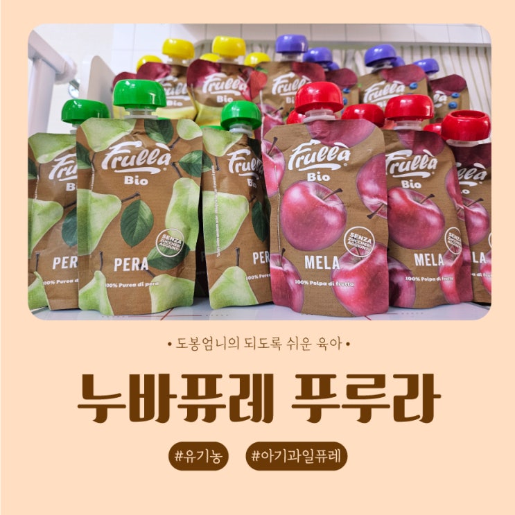  누바퓨레 짜먹는 푸루라 유기농 아기 과일퓨레 내돈내산 핫딜 맛