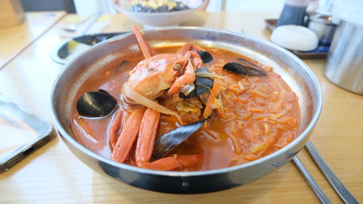  사천해변 홍게짬뽕 애견동반 가능한 진짜 맛있는곳 찾았어요