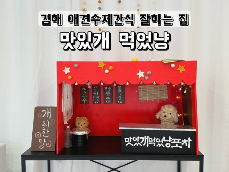  김해 애견수제간식 잘하는 집 맛있개 먹었냥