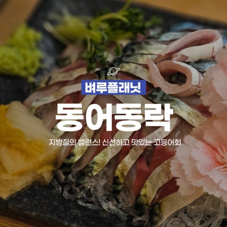  [맛집] 동어동락 : 지방질의 밸런스! 고등어회와 봄도다리가 맛있는 강남맛집 / 삼성회식장소