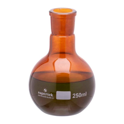  [유리초자] 1구 평저 엠버 플라스크 1-Neck Flat Bottom Amber Flask