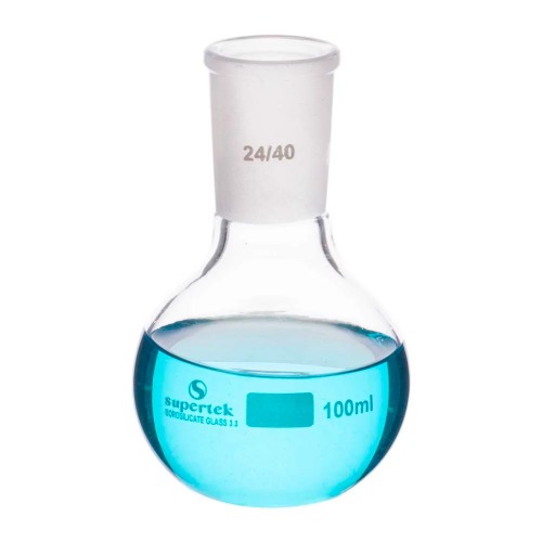  [유리초자] 1구 평저 투명 플라스크 1-Neck Flat Bottom Clear Flask