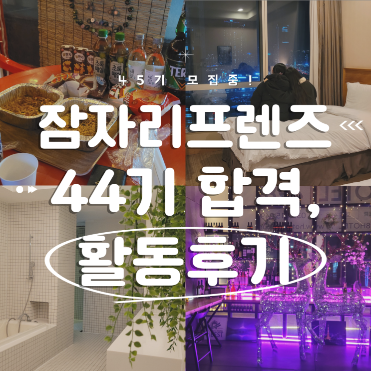  [대외활동] 잠자리프렌즈 44기 서포터즈 합격, 활동후기 (45기 모집중!)