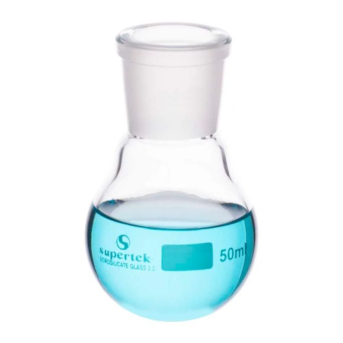  [유리초자] 1구 환저 투명 플라스크 1-Neck Round Bottom Clear Flask