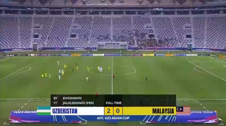 AFC U-23 아시안컵 D조 1차전 우즈벡 vs 말레이시아