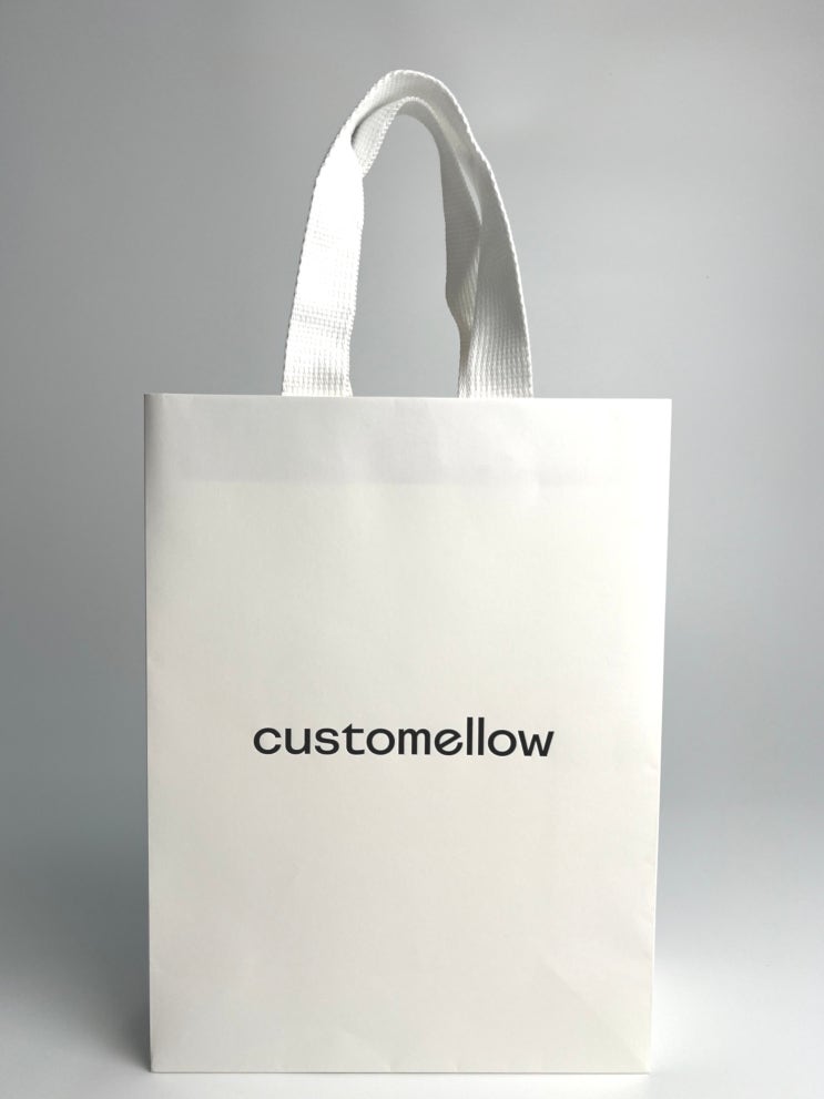  커스텀멜로우 쇼핑백, Customellow bag, 지속가능한 소비, 쇼핑백, 제작, 의류, 브랜드 패키지