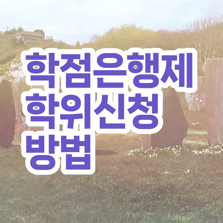  학점은행제 학위증 정보꾸러미