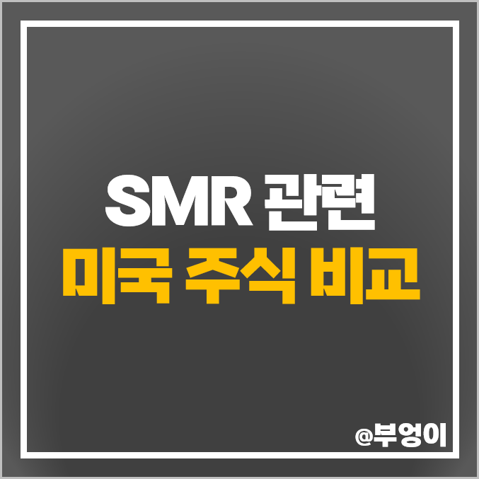 SMR 관련주 소형 원전 미국 주식 PER PBR 시가총액 순위 SMR 관련주 소형 원전 미국 주식 PER PBR 시가총액 순위