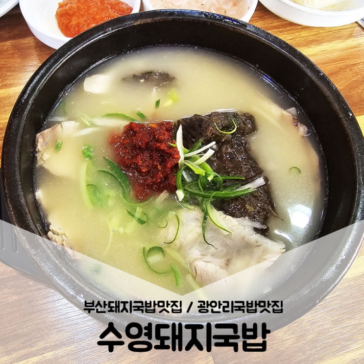  부산돼지국밥맛집 / 광안리국밥맛집을 찾아? 수요미식회 수영돼지국밥