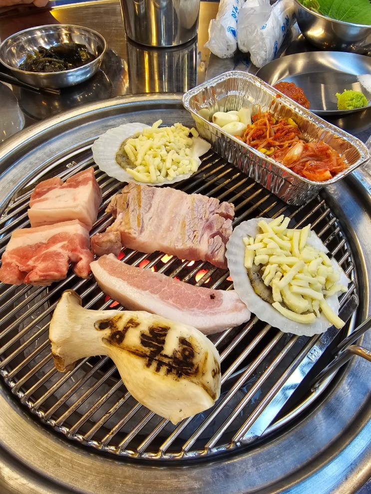 화성 남양 맛집 '상록회관 연탄구이' 야장 분위기 가성비 고기집