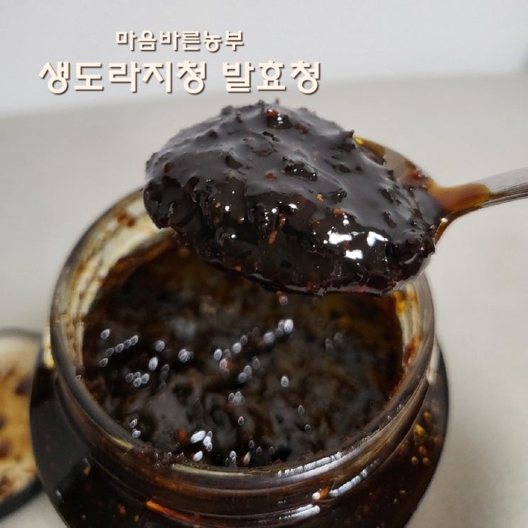  환절기 마른기침 기관지에 좋고 면역력 증진에 도움을 주는 마음바른농부 생도라지청 발효청