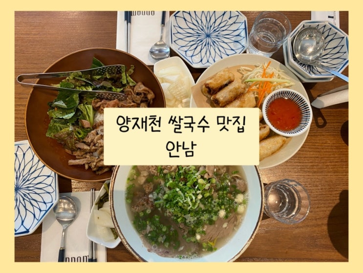  양재천 맛집 - 도곡동 쌀국수 '안남'